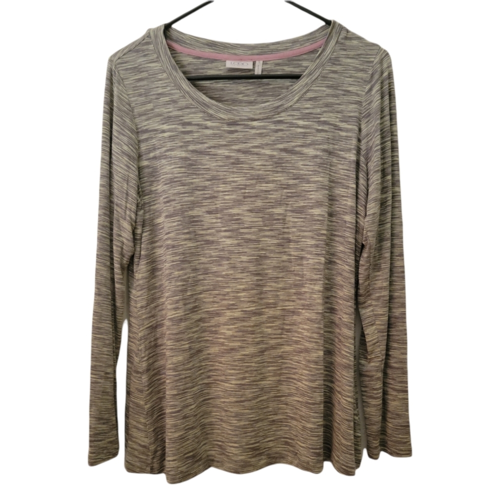 LOGO by Lori Goldstein Green Space Dye Shirt